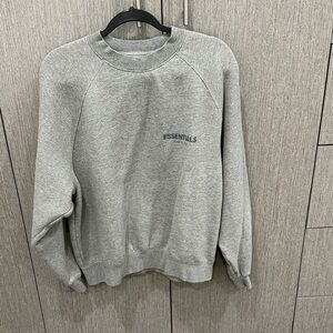 Essentials Heather Gray Crewneck Sweater